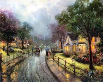 Красивые картины художника Томаса Кинкейда (Thomas Kinkade) (249 фото) »  Картины, художники, фотографы на Nevsepic