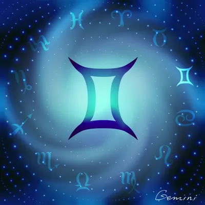 Знак зодиака близнецы, на фоне …» — создано в Шедевруме