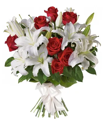 Купить большой букет лилий - цветы с доставкой | VIAFLOR