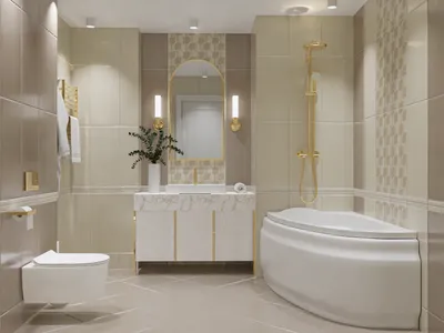 Дизайн плитки для ванной комнаты: фото лучших проектов для ванной  маленького размера совмещенной с туалетом (120 идей оформления)