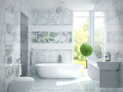 Кафель в туалете: примеры дизайна и фото интерьеров - Все про керамическую  плитку