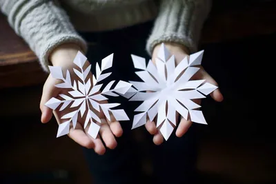 How beautiful it is to cut a paper snowflake. Paper snowflake  tutorial.#Snowflakes - YouTube