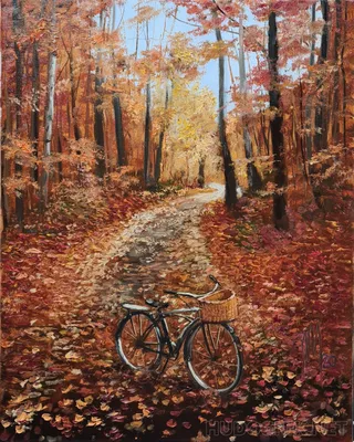 Картина из ягеля "Краски Осени" 60*120 см микс оттенков - 99 - SPECIALGREEN
