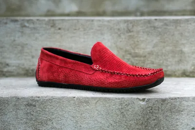Мокасины мужские без шнуровки, мягкие удобные повседневные кроссовки, обувь  для вождения, плоская подошва, черные синие красные | AliExpress