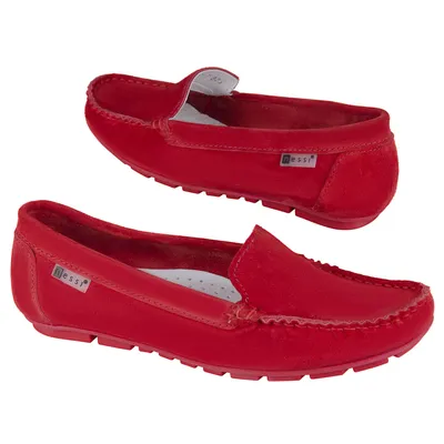 Купить женские красные мокасины с шнурком UGG Moccasins Dakota Red за 6290  руб, бесплатная доставка по Москве