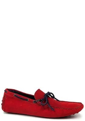 Купить женские красные мокасины с шнурком UGG Moccasins Dakota Red за 6290  руб, бесплатная доставка по Москве