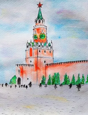 Рисунок на тему Кремль - 47 фото