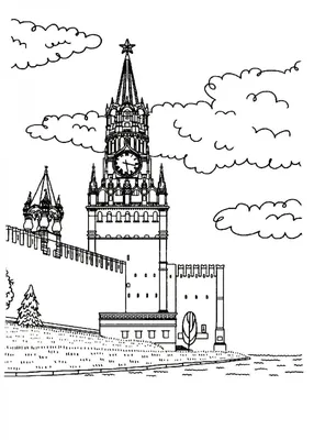 Рисунок кремля карандашом - 61 фото