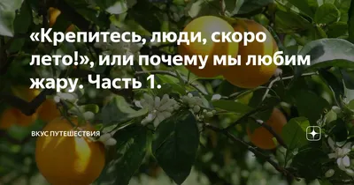 Крепитесь, люди, скоро лето... С добрым утром! | Доброе утро, Лето