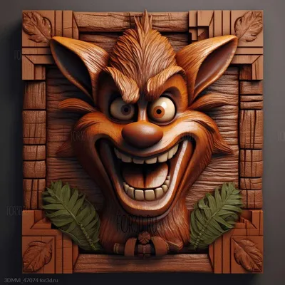 Картинка для торта "Крэш Бандикут Crash Bandicoot" - PT106378 печать на  сахарной пищевой бумаге