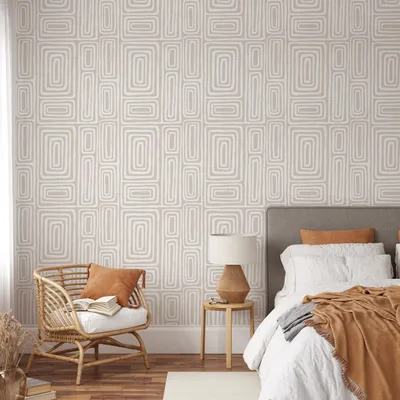 Обои Peel and Stick в стиле бохо, декор стен, эстетика спальни — Etsy