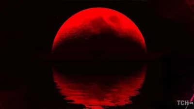 Огромная кровавая Луна взошла над Волгодонском