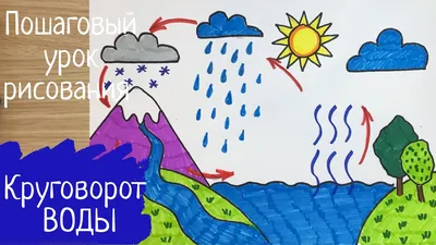 Наглядно-познавательное пособие «Круговорот воды в природе» в группе  старшего возраста (1 фото). Воспитателям детских садов, школьным учителям и  педагогам - Маам.ру