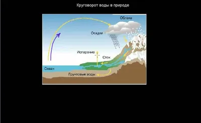 Распечатать шаблон для поделки «Круговорот воды в природе»