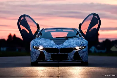 BMW i8 BLACK FULL, крутая, злобно …» — создано в Шедевруме