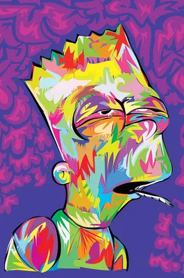 Постер Барт Симпсон на стену купить от 290 рублей в арт-галерее DasArt