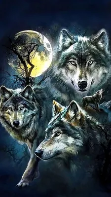👻💚🩶🩷🩵🖤❤ Колдун реалистично,волки…» — создано в Шедевруме