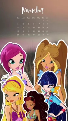 Обои Винкс Winx Календарь | Wallpaper, 10 things, Disney characters