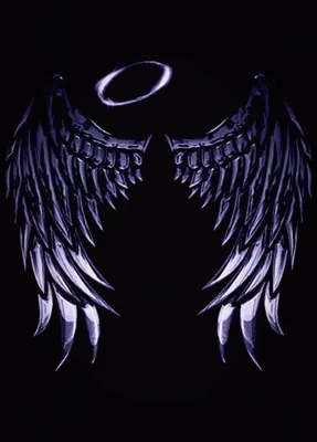 Крылья демона в белоснежных облаках» — создано в Шедевруме
