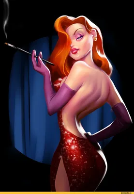 Jessica Rabbit :: Grobi-Grafik :: art барышня :: кто подставил кролика  Роджера :: Who Framed Roger Rabbit :: art (арт) / смешные картинки и другие  приколы: комиксы, гиф анимация, видео, лучший интеллектуальный юмор.