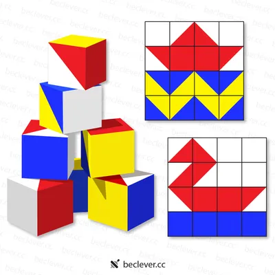 Кубики Никитина «Сложи узор» (16 кубиков, 4х4см) арт к-001 по цене 451 грн:  купить в интернет-магазине «КЕША».