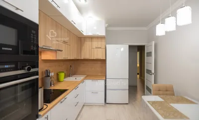 Кухни для однокомнатной квартиры с фабрики "Кухни-Люкс": дизайн угловой  кухни для 1 комнатной квартиры