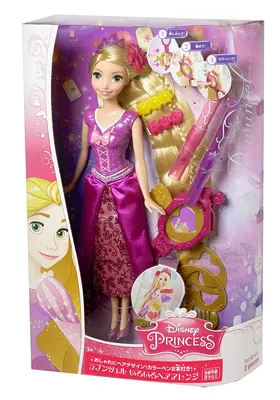 Кукла Рапунцель Disney Princess, серия Стильные прически от Mattel,  DFR35-CJP12 - купить в интернет-магазине ToyWay