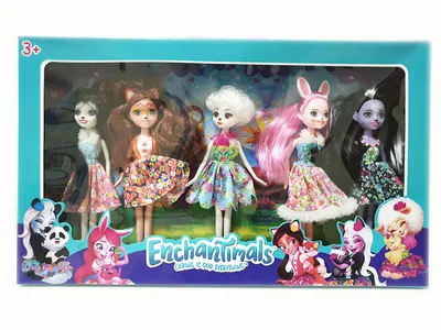 Купить кукла Энчантималс с большой зверюшкой Mattel, цены на Мегамаркет