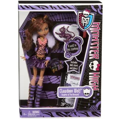 Кукла Клодин Вульф (Clawdeen Wolf), базовая с питомцем, MONSTER HIGH