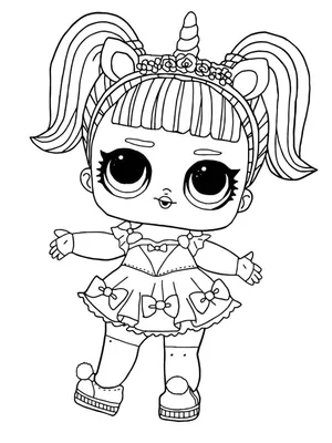 Раскраски «Куклы LOL» - «Кукла ЛОЛ малышка с косичками» | Lol dolls, Cute  coloring pages, Disney princess coloring pages