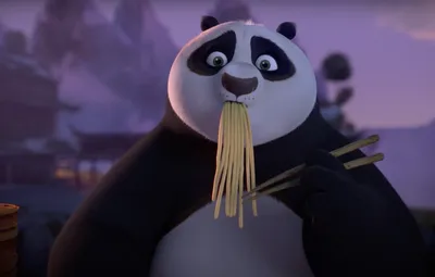 Картинка для торта " Кунг-фу Панда (Kung Fu Panda)" - PT103950 печать на  сахарной пищевой бумаге