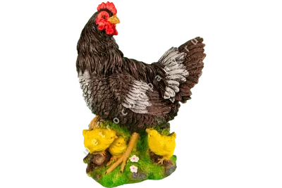 Купить Садовые фигуры Курица с цыплятами от 2120р. товаров для дачи и сада|  Садовые фигуры птицы
