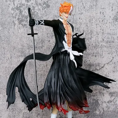 Аниме отбеливатель Kurosaki Ichigo с маской Zangetsu Ver. Экшн-фигурка GK  из ПВХ, коллекционная Игрушечная модель, детские игрушки, кукла 31 см |  AliExpress