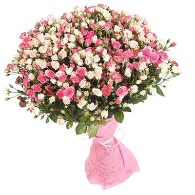 Купить Нежно-розовые кустовые розы