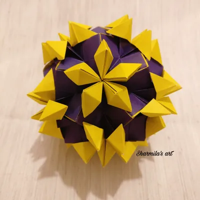 Origami CROCUS KUSUDAMA | How to make a paper crocus | Origami flowers -  YouTube