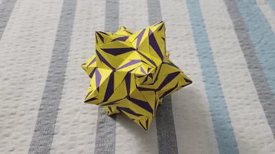Origami KUSUDAMA NORDBLUMEN by Irina Krivyakina - YouTube