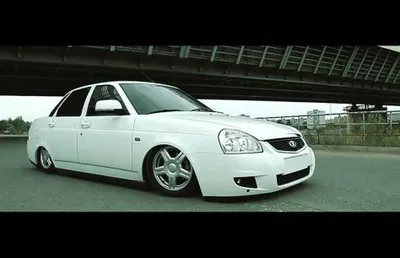 Лада приора тюнинг Япония JDM white…» — создано в Шедевруме