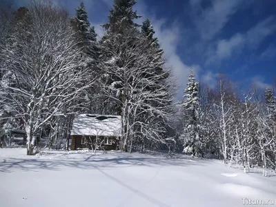 Горный фото пейзаж Лаго-Наки перед заходом солнца