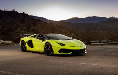 Обои жёлтый, Lamborghini, ламборджини, yellow, Aventador, авентадор,  LP720-4 картинки на рабочий стол, раздел lamborghini - скачать