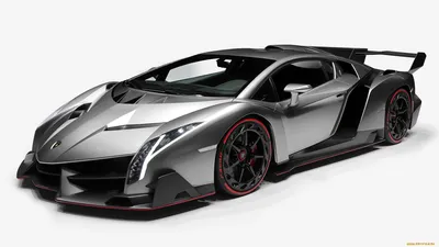 потрясающее 3d изображение Lamborghini Veneno, серый, белый 3д, 3д фон  картинки и Фото для бесплатной загрузки