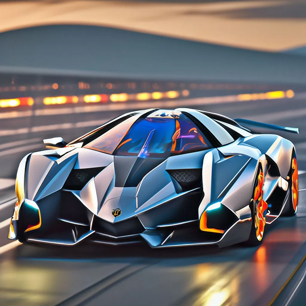 Спиди гонщик на Lamborghini Egoista