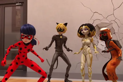 Miraculous Ladybug Хлоя, Аля и Нино - Леди Баг и Супер-Кот - 