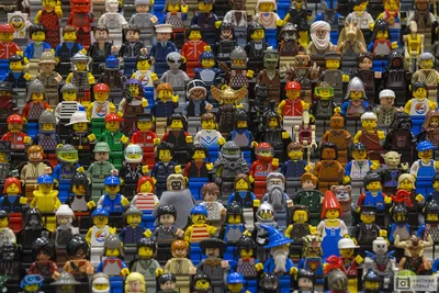 Фотообои "Лего-человечки" - Арт. 211275 | Купить в интернет-магазине Уютная  стена