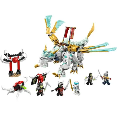 LEGO NINJAGO Legacy Fire Dragon Attack 71753 Ninja Building Toy (563  Pieces) - 