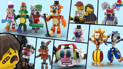 Аниматроники лего ФНАФ фигурки lego ФНАФ fnaf фигурки Sakuga 98823555  купить в интернет-магазине Wildberries