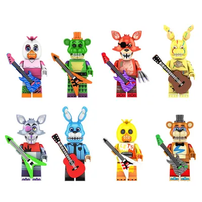 FNAF Five Nights At Freddy's Movie Lego Mini-figure Lot Freddy Chica Foxy  Bonnie | eBay