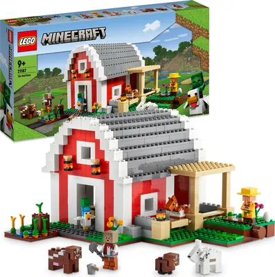 LEGO Minecraft The Red Barn Farm Animals Toy - Imagine That Toys