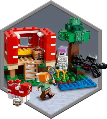 Конструктор LEGO Minecraft Грибной дом (21179) купить по цене 3100 руб в  Прокопьевске в интернет-магазине e2e4
