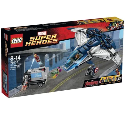 Конструктор LEGO Marvel Super Heroes 76032: Городская погоня на Квинджете  Мстителей - Магазин игрушек - Фантастик