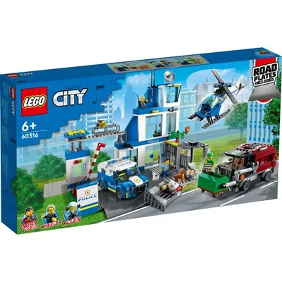 Конструктор LEGO City 60141 Полицейский участок - купить с доставкой по  выгодным ценам в интернет-магазине OZON (179662137)